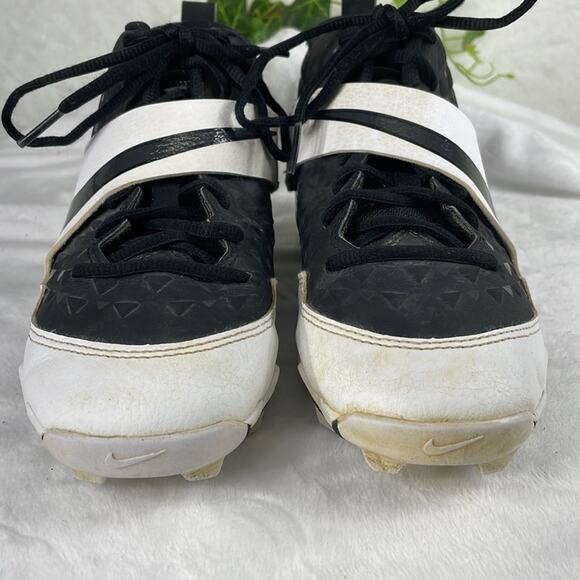 Nike Force Air Trout 6 Pro AT3441-002 Baseball Shoes 4.5 Unisex EUC Black White - Picture 4 of 11